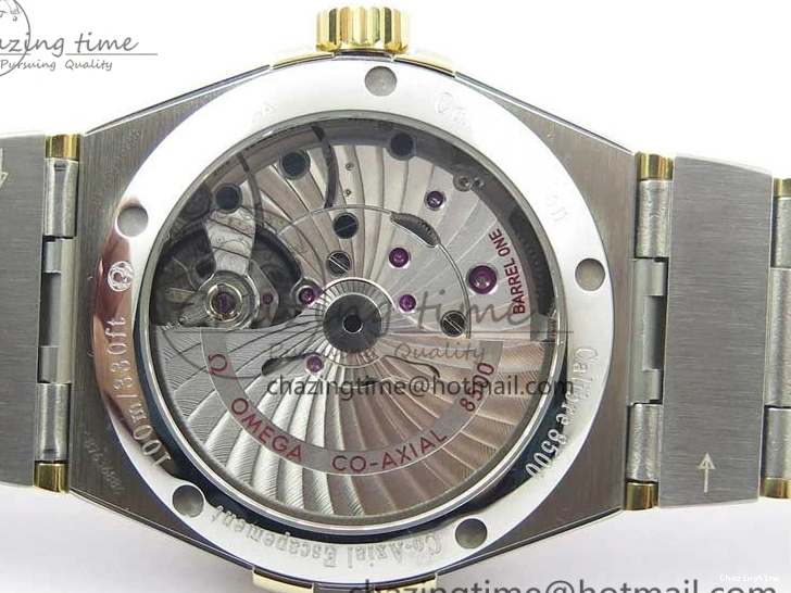 0303 Constellation 38mm SS YG VSF 1:1 Best Edition White Textured Dial on SS YG Bracelet A8500 Super Clone Upgraded 7922